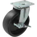 Caster / Roller Wheel Heavy Duty Rigid Tool Box Caster w/ Brake