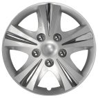 Wheel Covers Painted w/ Chrome Nuts ABS Plastic