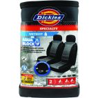 2PC BLK/GRY SEAT CVR
