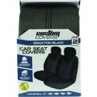 2PC BLK SEAT COVER