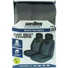2PC GRY SEAT COVER