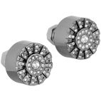 Tag & License Plate Bolts / Fasteners Silver Diamond Flower Metal