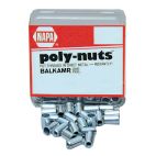 Jack Nut & Well Nut Poly Nut 8MM Box 25