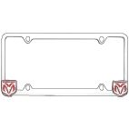 License Plate Frame / Cover Chrome-Plated Zinc