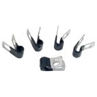 NAPA 5/8 in Diameter 1/2 in Wide Rubber Dipped Insulated Metal Clamp - Pack of 5