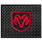 Floor Mat - Universal Vehicle Application Dodge Logo Utility Mat Plasticolor Molded Products