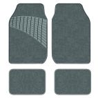 GearUp Four Piece Universal Vehicle Floor Mat, Carpet, Gray