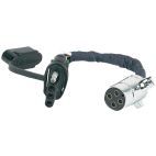 Trailer Wire Connector 4-Pole Round To 4-Wire Flat