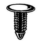 Plastic Trim Panel Clip / Fastener Round Button