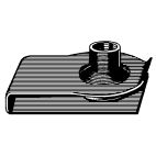 Hex Nut w/ Washer - Body Hardware