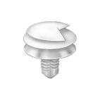 Plastic Trim Panel Clip / Fastener Round Button
