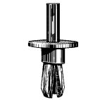 Plastic Trim Panel Clip / Fastener Round Button