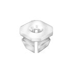 Hex Nut w/ Washer - Body Hardware