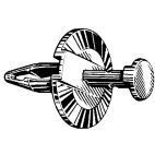 Plastic Trim Panel Clip / Fastener Round Button