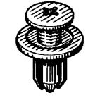 Plastic Trim Panel Clip / Fastener Phillips Screw