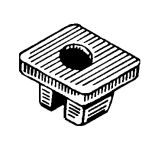 Grommet - Nut & Screw Nylon Nut