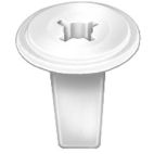 Grommet - Nut & Screw Nylon Nut