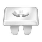 Grommet - Nut & Screw Nylon Nut