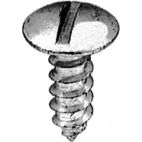 Tag & License Plate Bolts / Fasteners Round Slotted Steel