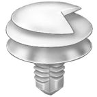 Plastic Trim Panel Clip / Fastener Round Button
