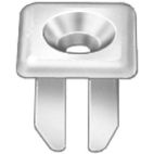 Grommet - Nut & Screw Nylon Nut