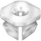 Grommet - Nut & Screw Nylon Nut