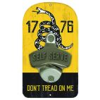Open Road Brands Bottle Opener - Cast Metal, Don't Tread on Me Theme