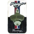 Open Road Brands Bottle Opener - Cast Metal, Mustang Theme