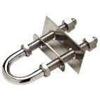 Marine Hardware Kit Bow Eye 3/8" x 3-7/16" Thread / Face Plate: 3/4" x 2-1/4"