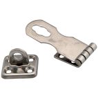 Marine Hardware Kit Swivel Eye Safety Hasp Eye Swivel: 1" x 2-3/4" Fasten with #8 screws.