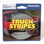 PROSTRIPE Truck and SUV Stripes - 5/8 in x 50 ft Roll, Silver/Black Metallic