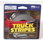 PROSTRIPE Truck and SUV Stripes - 5/8 in x 50 ft Roll, Silver Metalic/Black Metallic