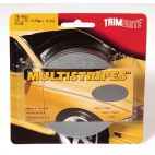 TRIMBRITE Self-Adhesive Pinstripe - 3/4 in x 36 ft Roll, Silver