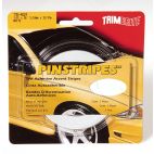 TRIMBRITE Self-Adhesive Pinstripe - 1/8 in x 36 ft Roll, White