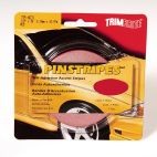 TRIMBRITE Self-Adhesive Pinstripe - 1/8 in x 36 ft Roll, Red