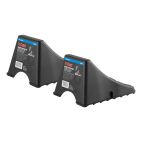 Curt Wheel Chock Set - Light Duty, 17 in Wide Max