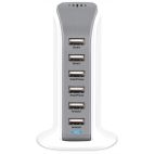 Electronic Device Charger 6 Port USB Smart Wall Charger Aduro