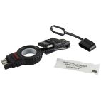 Trailer Wire Connector Adapter, 4-Wire Flat w/Test Leds, 12 in.