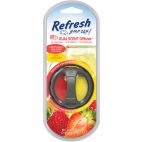 Air Freshener / Clip On Style Fresh Strawberry & Cool Lemonade