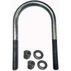 U-Bolt, Round 4-3/4 I.D. x 9 L x 3/4 in.Thread