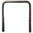U-Bolt, Square 4 I.D. x 4-3/4 L x 3/8 in.Thread