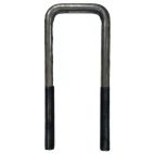 U-Bolt, Square 2-1/4 I.D. x 6-3/4 L x 1/2 in.Thread