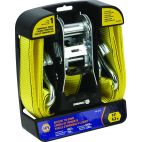 NAPA Towing Commercial Grade Yellow 14 ft Ratchet Tie-Down Strap - Pack of 1
