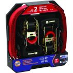 NAPA Towing Heavy Duty Red 10 ft Ratchet Tie-Down Strap - Pack of 2