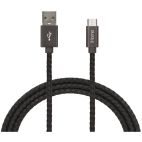Micro USB Cable, 6 ft. Leather Braided