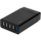 USB Charger, Black, AC Wall Mulit-Port