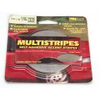 TRIMBRITE Self-Adhesive Pinstripe - 3/16 in x 36 ft Roll, Charcoal