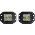 LED Cube Lights - Perfect Additions, Pair, 3" L, Flood Beam