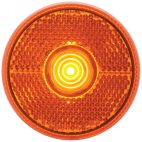RV LED Marker/Clearance Light, Yellow, Round