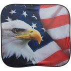 American Flag / American Eagle Solar Shield, Windshield Sun Visor, Sunshade